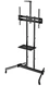 New Developed  Rolling Steel Height Adjustable TV Trolley Cart Mobile Floor Stand With wide base Wheels Caster Camera Shelf MSD003MX
